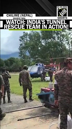 WATCH: India’s tunnel rescue team in action as Nepal intensifies rescue mission after Bhote Koshi