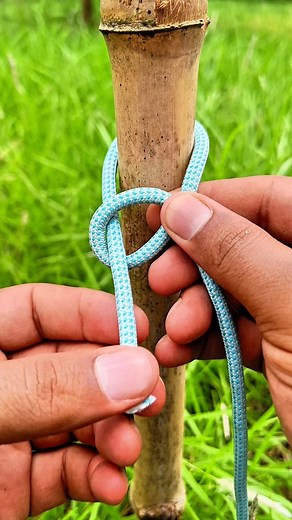 Incredible bowline knot!🪢 #knot #rope #ropetutorial #knottying #knottutorial #fyp #trick #foryoupage #tent #usa #reels #diy | Knot Tricks