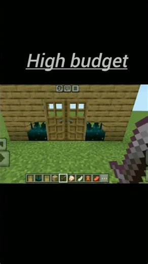 Minecraft: Low Budget vs High Budget Automatic Door! 🚪 #minecraft
