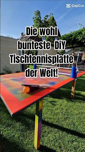 Bunter wird’s nicht: DIY Tischtennisplatte selbst gebaut. 🎨🏓