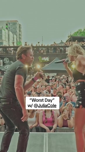 Thinking about that time @Julia Cole and I performed at @Whiskey Jam during #CMAfest… 2 years flies by! Looking forward to this year's CMA fest! #worstday #duet #countrymusic