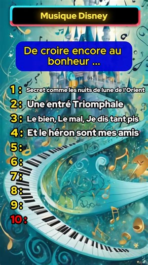 56K views · 872 reactions | Ce quiz est réservé aux vrais fans de Disney. Complète les paroles de chansons cultes issues des plus grands classiques : Le Roi Lion, Aladdin, La Reine des Neiges, Mulan… Seuls les vrais connaisseurs feront un sans-faute. MonQuizzCulture – Mon Quizz Culture – 212B #Quiz #disney #parolesdisney #musiquedisney | Et toi, tu en penses quoi ? | Facebook