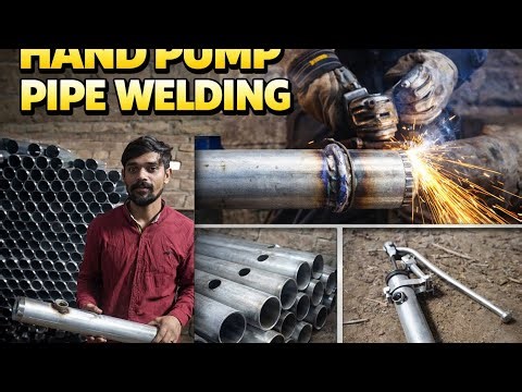 Hand pump pipes welding process