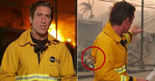ABC's David Muir mocked for using 'clothespins' to adjust jacket's fit while reporting live on LA fires