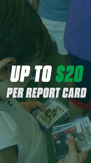 GET PAID FOR MAKING A'S!!! It is back! Our report card program is now live, so bring in those report cards and get up to $20 for doing well in school!! Kids will receive $4 store credit for each A they received during this past semester, up to $20 credit!! Visit us in store by January 2nd to cash in as we encourage the next generation to do their best in School! | Giant Sports Cards | Facebook