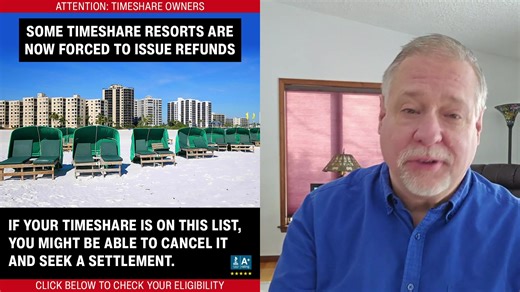 Timeshare Owners: You could be entitled to a settlement from your resort. (FREE Eligibility Check) 💸 Eliminate unwanted timeshare fees and get a CLEAN SLATE with our BBB Accredited program. ✅ Real attorneys working on your case ✅ No more fees ✅ Start fresh as if you never owned a timeshare in the first place! Click below to see if your timeshare is eligible NOW! | Timeshare Exit Co.
