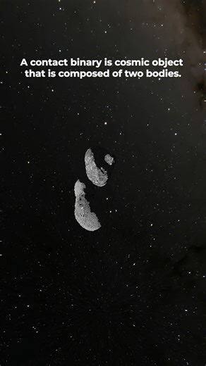 Here's a contact binary asteroid. #space #astronomy #astrophysics #physics #science #cosmoknowledge #asteroid | Cosmoknowledge
