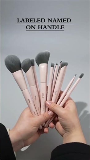 12 piece of makeup brush set 😌 #makeup #aliexpress #beauty