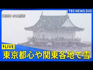 【ライブ】東京都心や関東各地で雪 現在の様子は？（2026年2月7日～ LIVE配信）｜TBS NEWS DIG