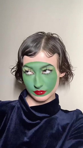 Creative Makeup Tutorial with Green Face Paint