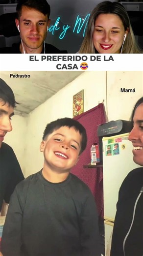 She wanted a kiss from her son but he preferred his father