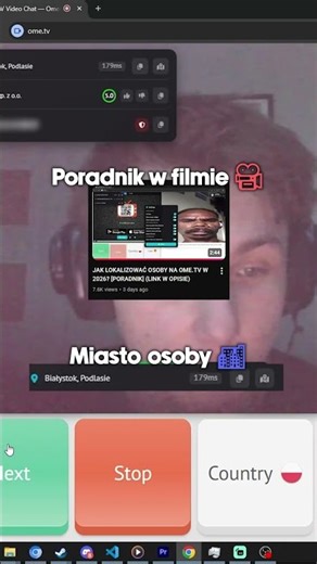 Chcesz wiedzieć SKĄD jest ta osoba na OMETV? 😱Na tym filmie pokaże ci krok po kroku jak to zrobić 🗺️