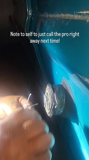 Mia & the Aqua Fleet | Everyone who said to call a pro locksmith, you were right! AAA tow guy, and I tried to pry off the car with no success. I guess AAA doesn't... | Instagram