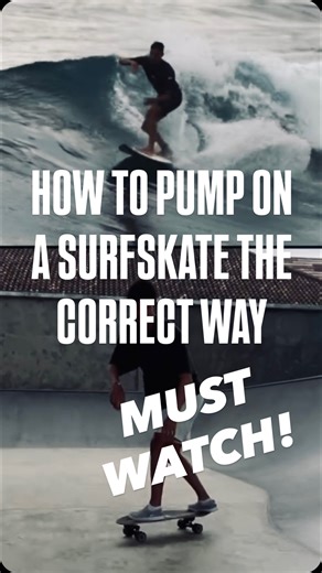 Discover Your Flow | Surfskate Tutorials & Tips | HOW TO PUMP ON A SURFSKATE THE CORRECT WAY Stop letting your front foot do all the work 😬 Remember to lean forward: Your back foot pushes... | Instagram
