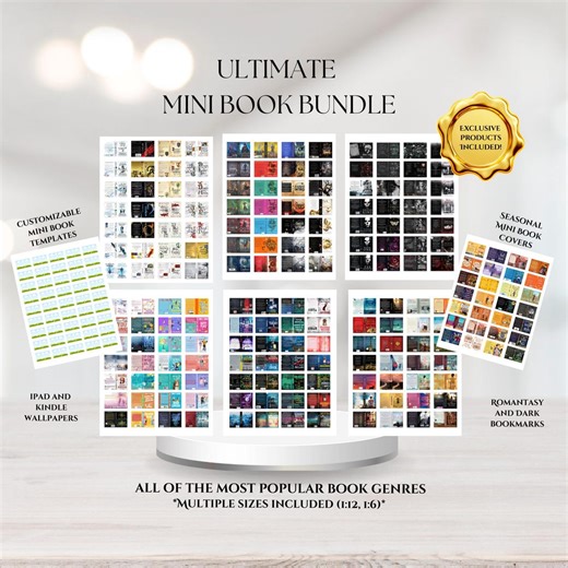Ultimate Mini Book Cover Bundle | 1400  Printable Covers for Bookish Crafts (digital Download) - Etsy Australia