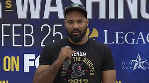 MUST WATCH: Heavyweight boxer Gerald Washington sheds tears as he looks back from his football career at University of Southern California to his shot at beating Deontay Wilder for the WBC Heavyweight title. #WilderWashington | Kyle Burger