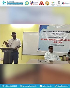 15 reactions |  SPIHER HACKATHON 2024 RECAP  St. Peter's Institute of Higher Education and Research successfully hosted SPIHER Hackathon 2024 on September 9, 2024!  Innovators gathered to solve challenges and showcase their skills. Thanks to all participants for your impactful ideas! #SPIHERHackathon2024 #Innovation #TechTalent #ProblemSolving #StPetersInstitute #sih2024 #smartindiahackathon2024 #SPIHER #IIC #Stpeters | St.Peter's Institute of Higher Education and Research | Facebook