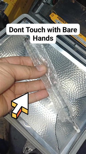 Dont touch with bare hands on halogen lamps A manufacturer reminder #electrician #control #power #technician #switch #wiring #engineering #fblifestyle #diy #electrical | Electricians Guide