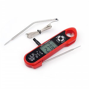 [Hot Item] 2 in 1 Dual Probe Digital Instant Read Food Meat Thermometer with Backlight, Alarm, Magnet & Corkscrew Function, Food Thermometer