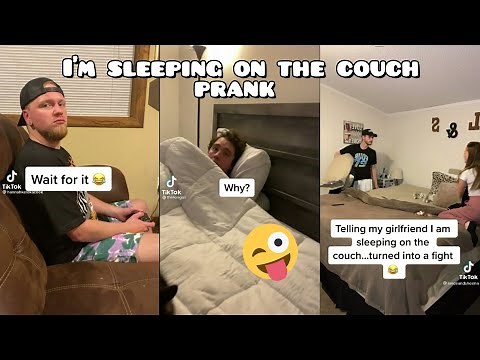 I'm sleeping on the couch prank
