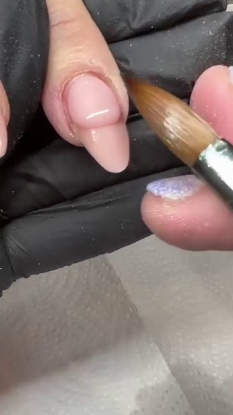 applying core powder #nailart #acrylics #ACRYLICS | Sarah's Nail Secrets
