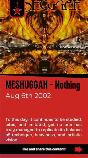 MESHUGGAH – Nothing (2002) 🤘 #Meshuggah #Nothing #Djent #ProgressiveMetal #Metal