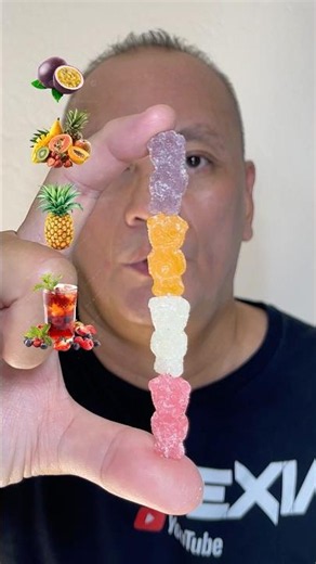 👂ASMR SOUR PATCH KIDS TROPICAL CHEWY CANDY (4 FLAVORS) EATING SOUNDS👂#shorts #asmr