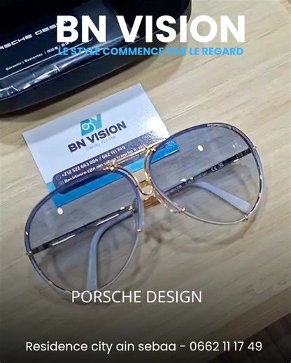 🛑 STOP SCROLL. Certaines lunettes ne suivent pas la mode. 👉 Elles suivent une vision. Porsche Design, ce n’est pas un logo. C’est une philosophie : précision, équilibre, maîtrise. Une monture pensée comme une pièce d’ingénierie, pour celles et ceux qui aiment le silence du luxe, le détail juste, et l’élégance sans démonstration. Chez BN VISION, on ne choisit pas Porsche Design par hasard. On la choisit parce qu’on ressent la différence dès qu’on la porte. Et ça… ça ne s’explique pas. Ça se vit