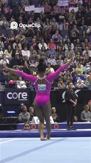 Simone Biles Epic Routine Welcome Back to the Floor! #simonebiles #shorts #gymnatics