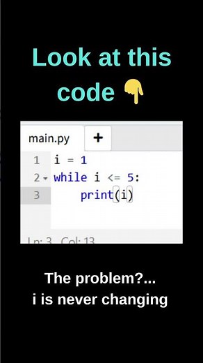 Infinite Loop in Python Explained| Stop Endless Loops | Python Shorts #muskernel #coding #techshorts