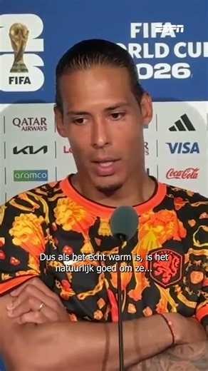 Virgil van Dijk laat weten geen fan te zijn van de drinkpauzes op het WK🚰