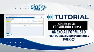 APRENDE SOBRE LA GENERACIÓN DEL FORMULARIO 110 V.4 ANEXO AL FORM. 510 PROFESIONALES INDEPENDIENTES U OFICIOS en el siguiente tutorial 🤓🤓🤓 #CulturaTributariaBolivia #ImpuestosNacionales #EstamosSaliendoAdelante | Cultura Tributaria Bolivia