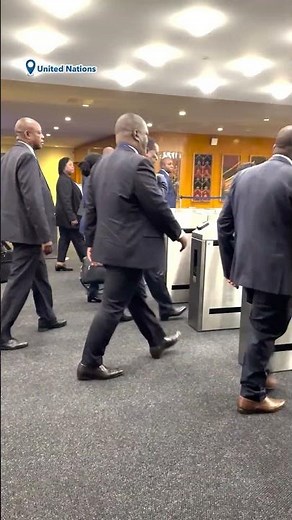 Zimbabwe’s President Emmerson Mnangagwa Arrives at UN