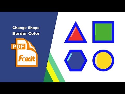 How to Modify Shape Outline Color in a PDF File in Foxit PDF Editor
