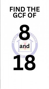 Greatest Common Factor Drill 01 - AHA Moments Math Drill