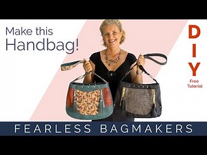 Decorative Shoulder Bag pattern - DIY Bag Making - Cheng Sau - Free Tutorial