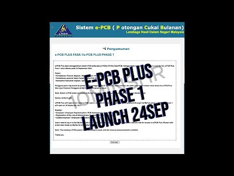 LHDN e-PCB Plus | Phase 1 Launched | 24Sep