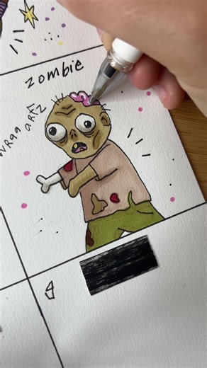 Zombie Halloween Drawing Tutorial | Scary Halloween Dessins