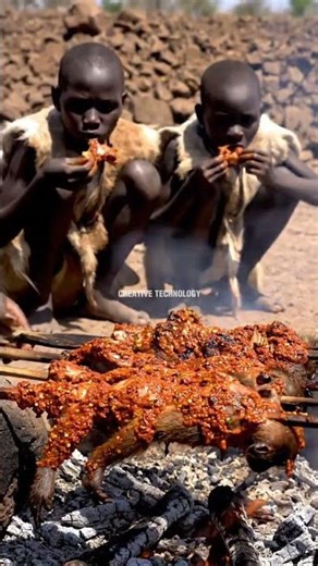 Traditional Survival Food in Rural Africa‪@fahrurradhi-ai‬