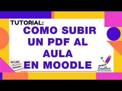 Tutorial: Cómo subir un pdf al aula de Moodle