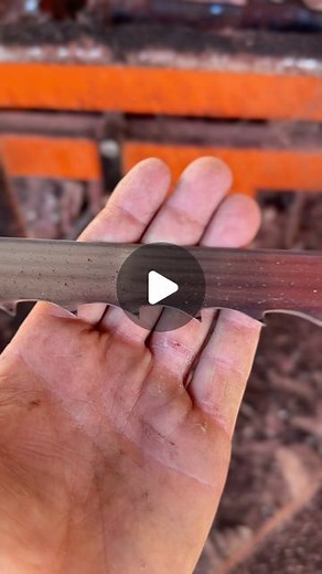 Triple L Rustic Designs on Instagram: "Found a hidden surprise deep inside this Eastern Red Cedar log. Old piece of concrete that our @woodmizer 4° DoubleHard blade sliced clean through! Pretty crazy the blade still appears sharp after that! #sawmill #blade #lumber #sawyer #woodmizer"