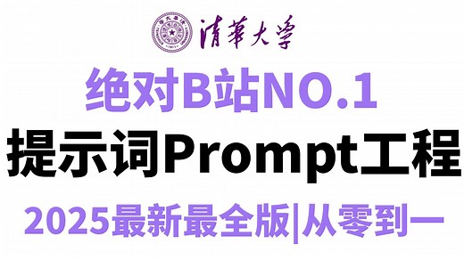 【B站强推】2025最新最全版提示词工程Prompt全套教程，满满干货从零到一细致讲解，小白照样能听懂！！