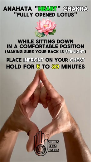 Anahata Yoga Mudra | How to Practice | "Heart Chakra" | "Fully opened Lotus"