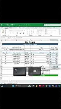 😱 Excel Me Invoice Calculation Ka Ye Secret 90% Users Nahi Jaante! 🔥 #excel #exceltips #trending