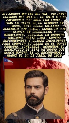 Alejandro Molina Molina: Héroe Chileno Olvidado de la Guerr@ del Pacífico