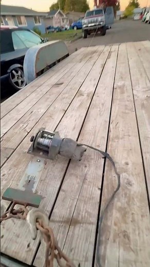 DIY Harbor Freight Portable Winch 🪝#harborfreighttools #winch #towing
