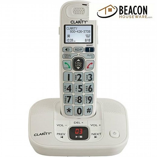 Clarity 53714 DECT 6.0 Amplified Cordless Phone with Digital Answering System