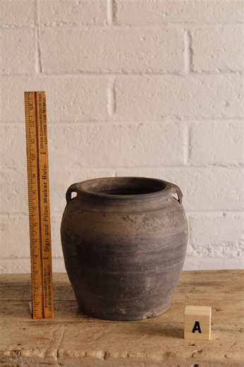 Vintage Clay Pot - Etsy