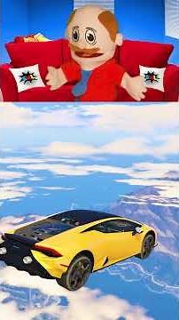 Jeffy Makes Marvin MAD Jumping SUPER LAMBORGHINI'S