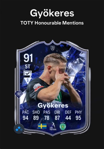 TOTY HM Gyokeres Review for FIFA Ultimate Team